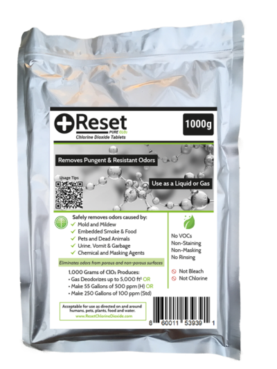 Front label Black Reset 1000g